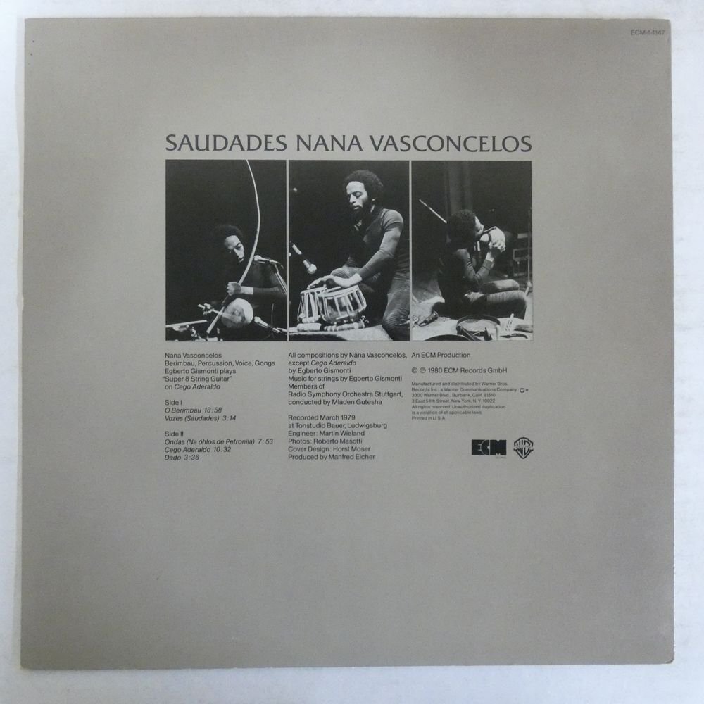 46067769;【US盤/ECM】Nana Vasconcelos / Saudades_画像2