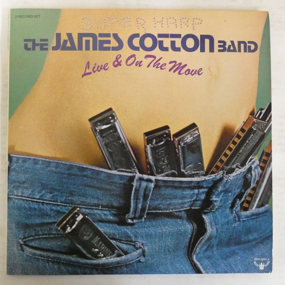 46067791;【US盤/BUDDAH RECORDS/2LP/見開き】The James Cotton Band / Live And On The Move_画像1