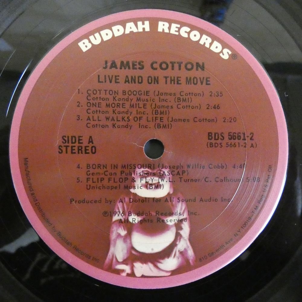 46067791;【US盤/BUDDAH RECORDS/2LP/見開き】The James Cotton Band / Live And On The Move_画像3
