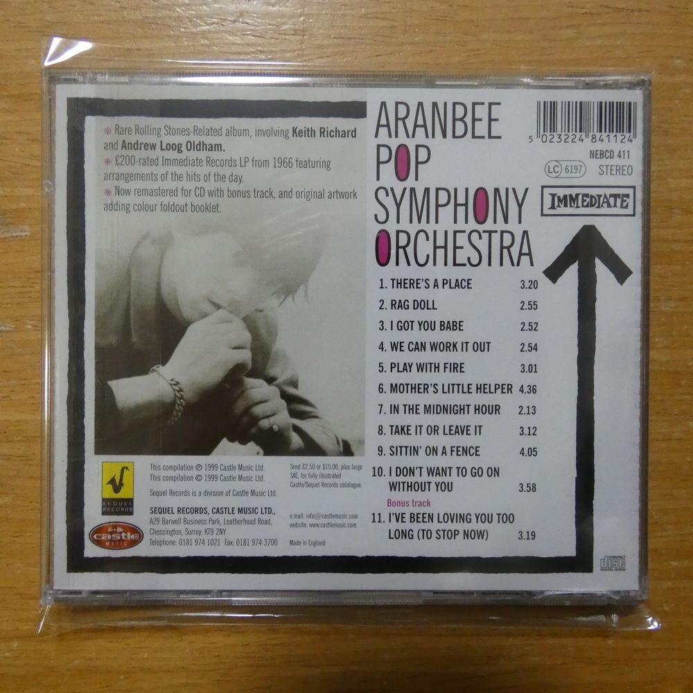 5023224841124;【CD】Aranbee Pop Symphony Orchestra / Today's Pop Symphony　NEBCD-411_画像2