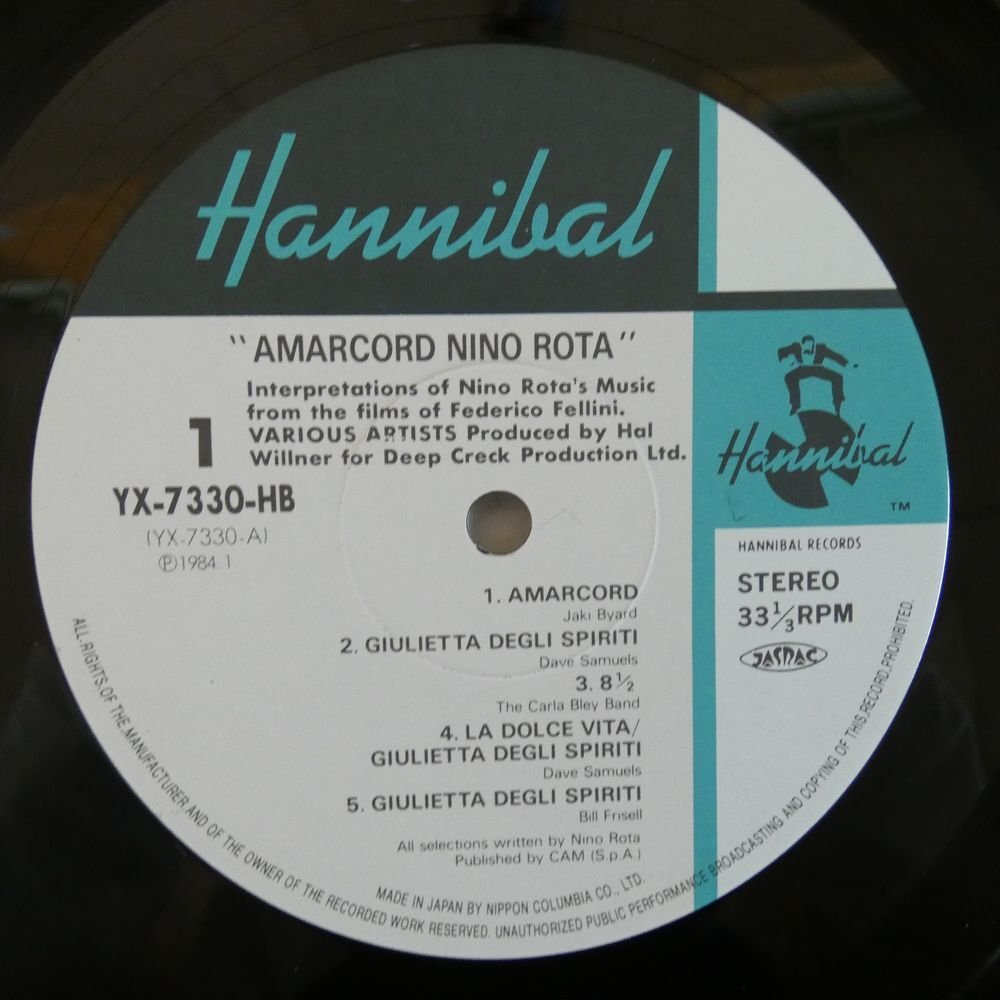 47051959;【帯付】V.A. / Amarcord Nino Rota フェリーニのアマルコルド_画像3