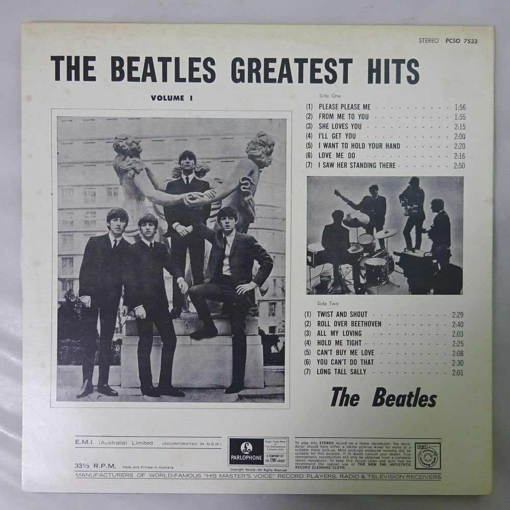 10023494;【Australia盤/1EMI/Orangeラベル】The Beatles / Greatest Hits Volume 1の画像2