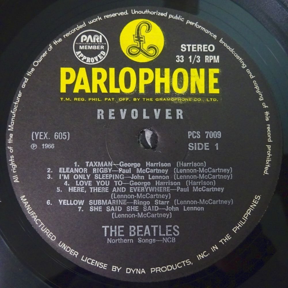 10023490;【Philippines盤/Yellow Parlophone/シュリンク】The Beatles / Revolver_画像3