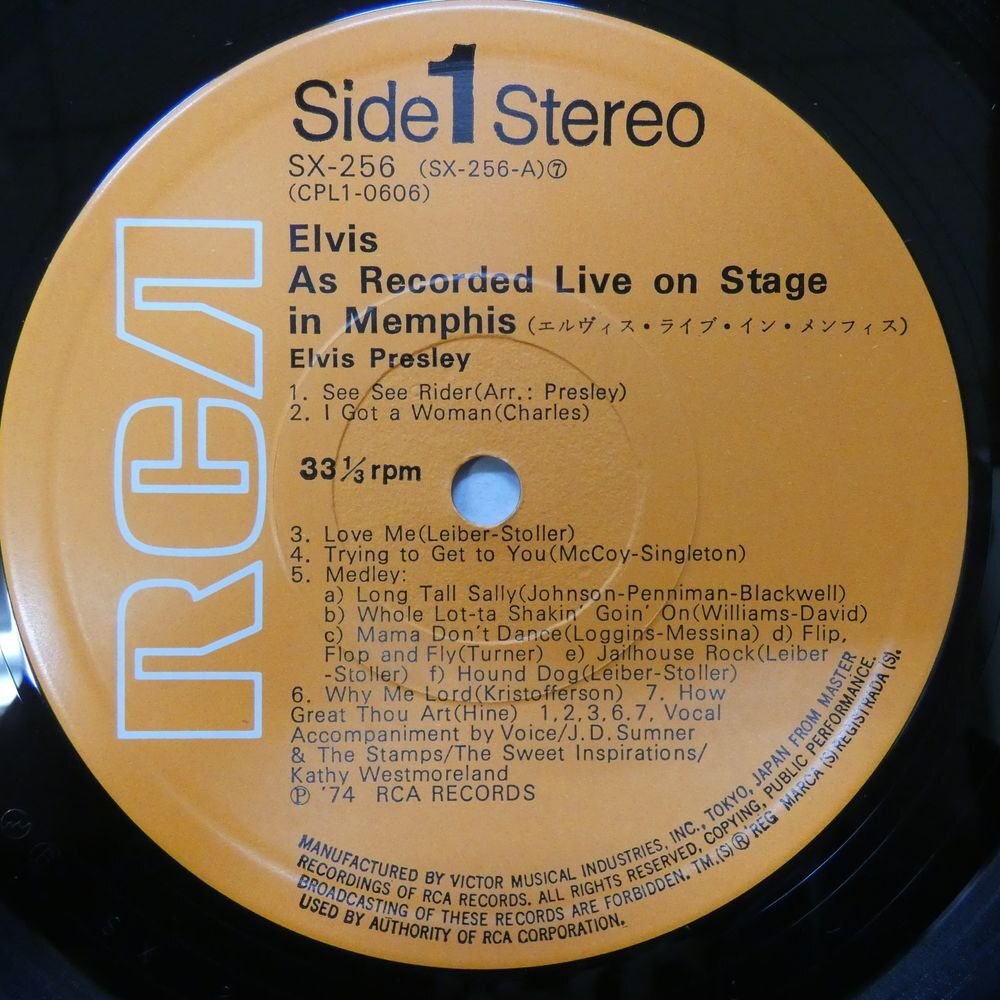 47052777;【カバー帯付/見開き】Elvis Presley / As Recorded Live On Stage In Memphis_画像3