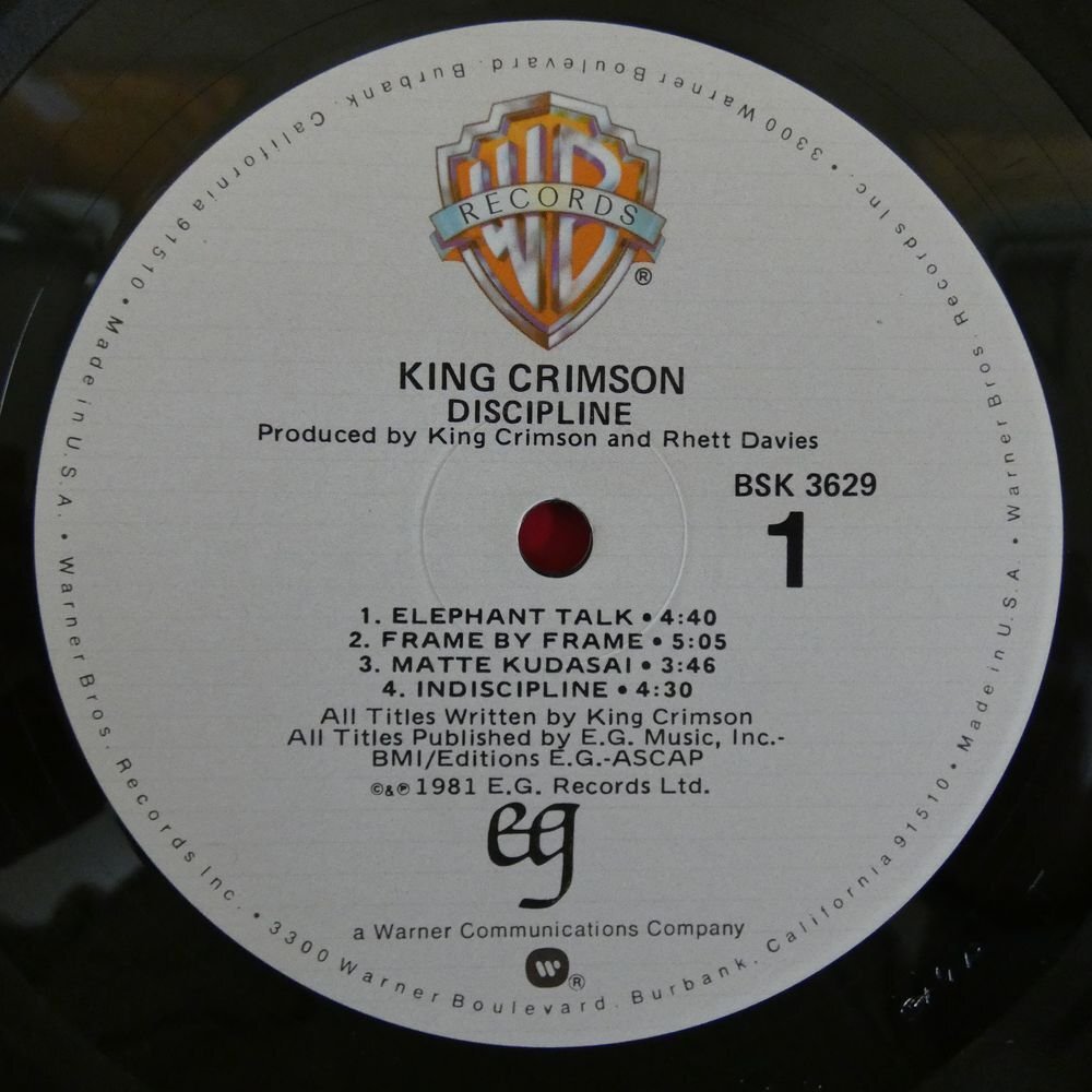 46067880;【US盤】King Crimson / Discipline_画像3