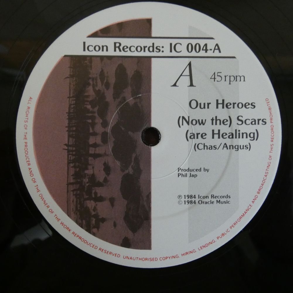 46067922;【UK盤/12inch/45RPM/美盤】Our Heroes / Now The Scars Are Healingの画像3