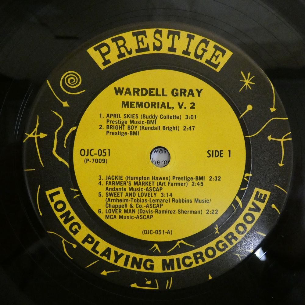 46068188;【US盤/OJC Prestige】Wardell Gray / Memorial Volume 2_画像3