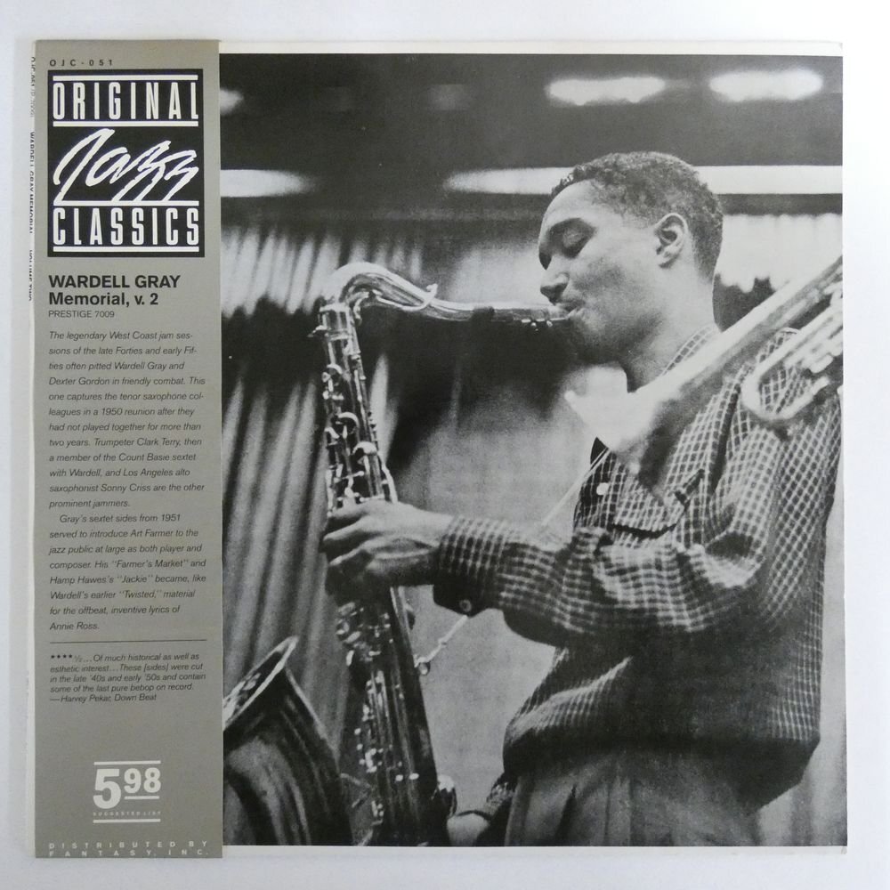 46068188;【US盤/OJC Prestige】Wardell Gray / Memorial Volume 2_画像1