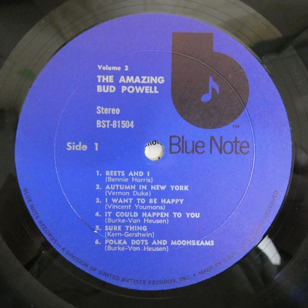 46068182;【US盤/BLUE NOTE】Bud Powell / The Amazing Bud Powell, Volume 2_画像3