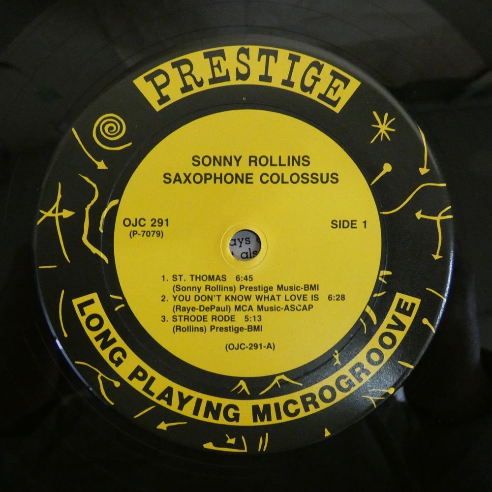 46068185;【US盤/OJC Prestige/シュリンク/美盤】Sonny Rollins / Saxophone Colossusの画像3