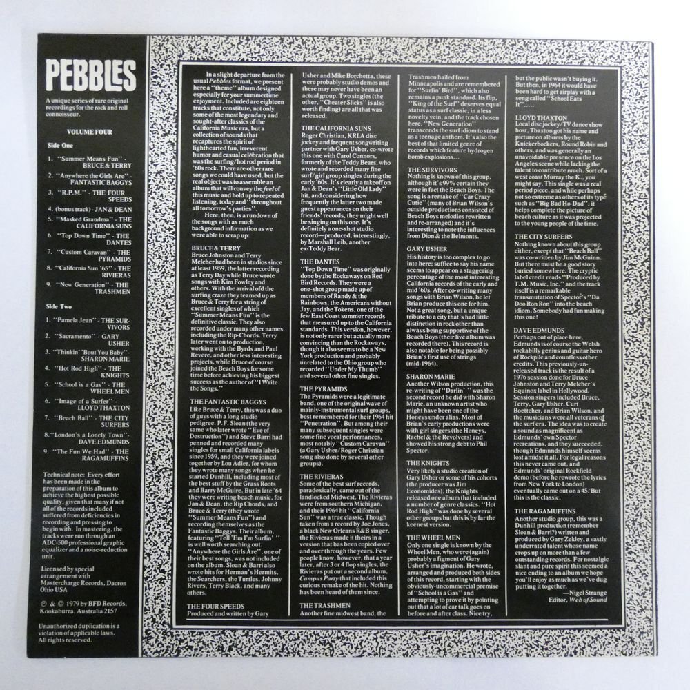 46068289;【US盤】V・A / Pebbles Volume 4 Summer Means Fun!_画像2