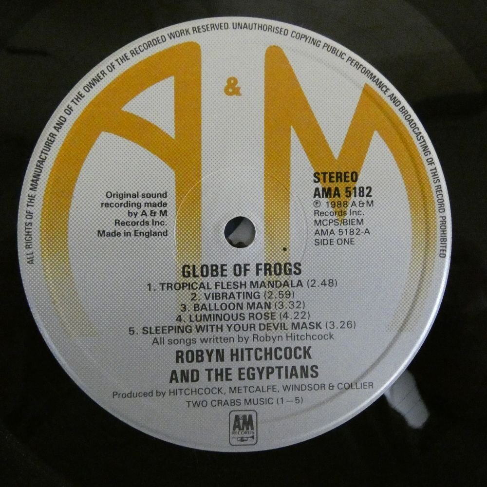 46068358;【UK盤/美盤】Robyn Hitchcock And The Egyptians / Globe Of Frogs_画像3