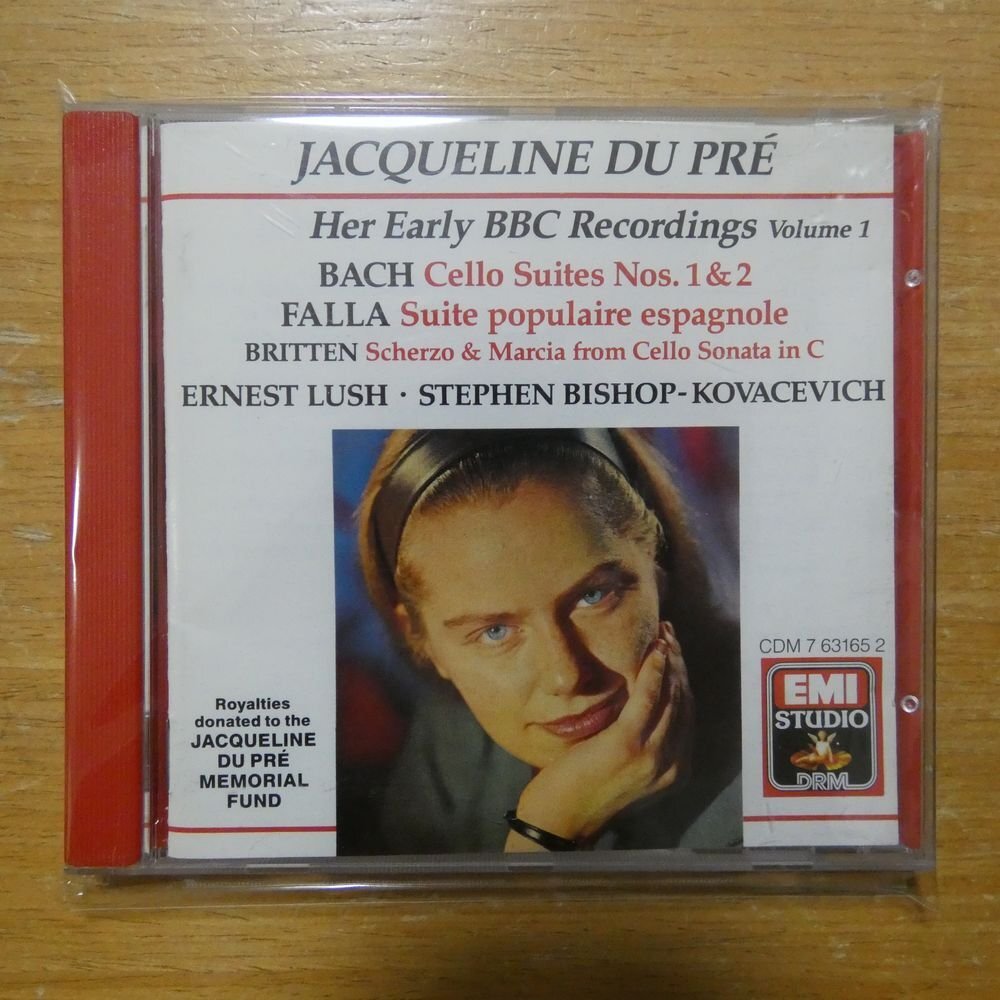 077776316529;【CD/英盤】DU PRE / BACH・BRITTEN・FALLA(CDM7631652)_画像1