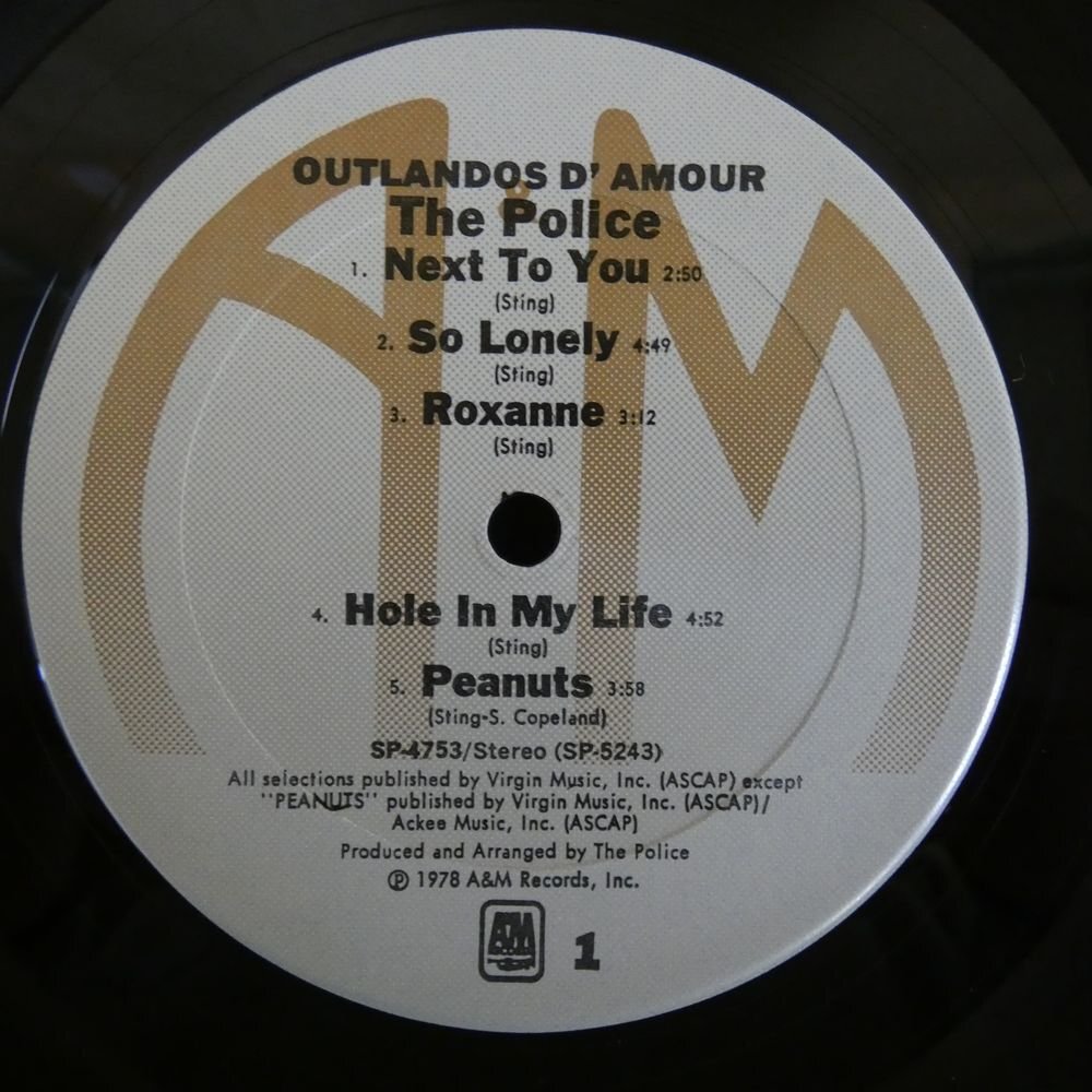 46068443;【US盤/シュリンク】The Police / Outlandos D'Amourの画像3