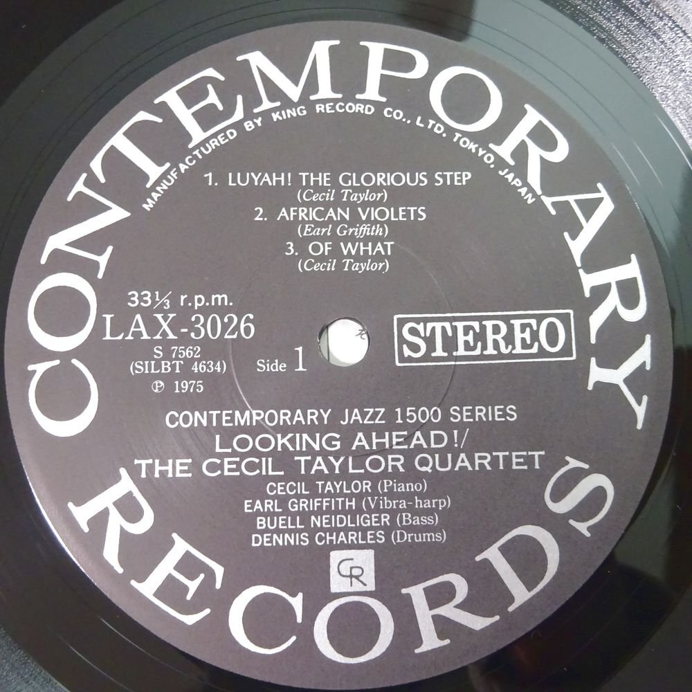 11184239;【ほぼ美盤/帯付き/Contemporary】The Cecil Taylor Quartet / Looking Ahead!の画像3