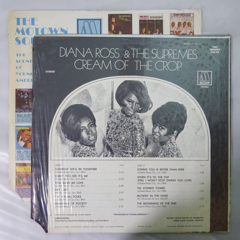 11184191;【US盤/シュリンク/深溝】Diana Ross & The Supremes / Cream Of The Crop_画像2
