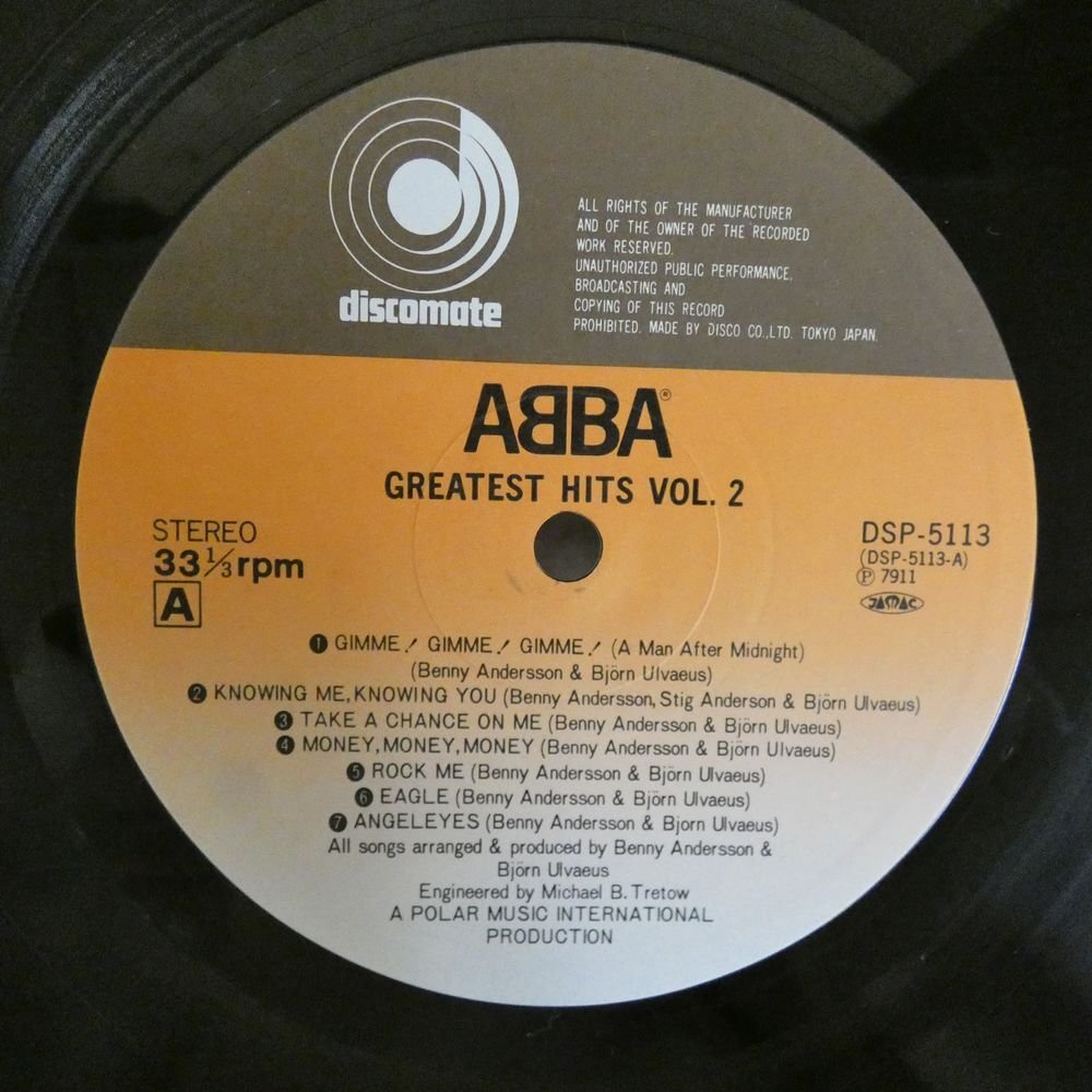 47053385;【帯付/見開き】ABBA / Greatest Hits Vol. 2_画像3