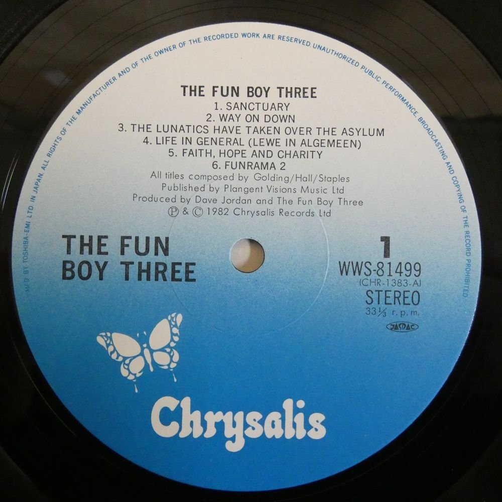 46069033;【国内盤/美盤】The Fun Boy Three / S.T. ファン・ボーイ・スリーがやって来る ファン、ファン、ファン!_画像3