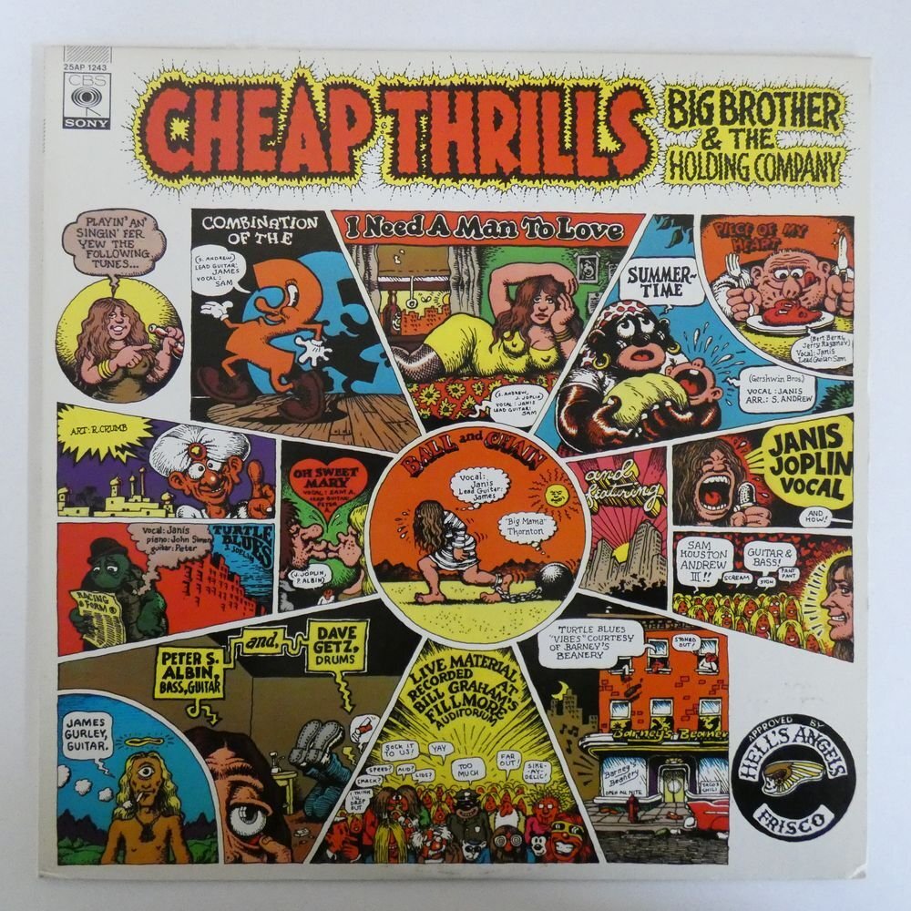 46069010;【国内盤/美盤】Big Brother & The Holding Company, Janis Joplin ジャニス・ジョプリン / Cheap Thrills チープ・スリルの画像1