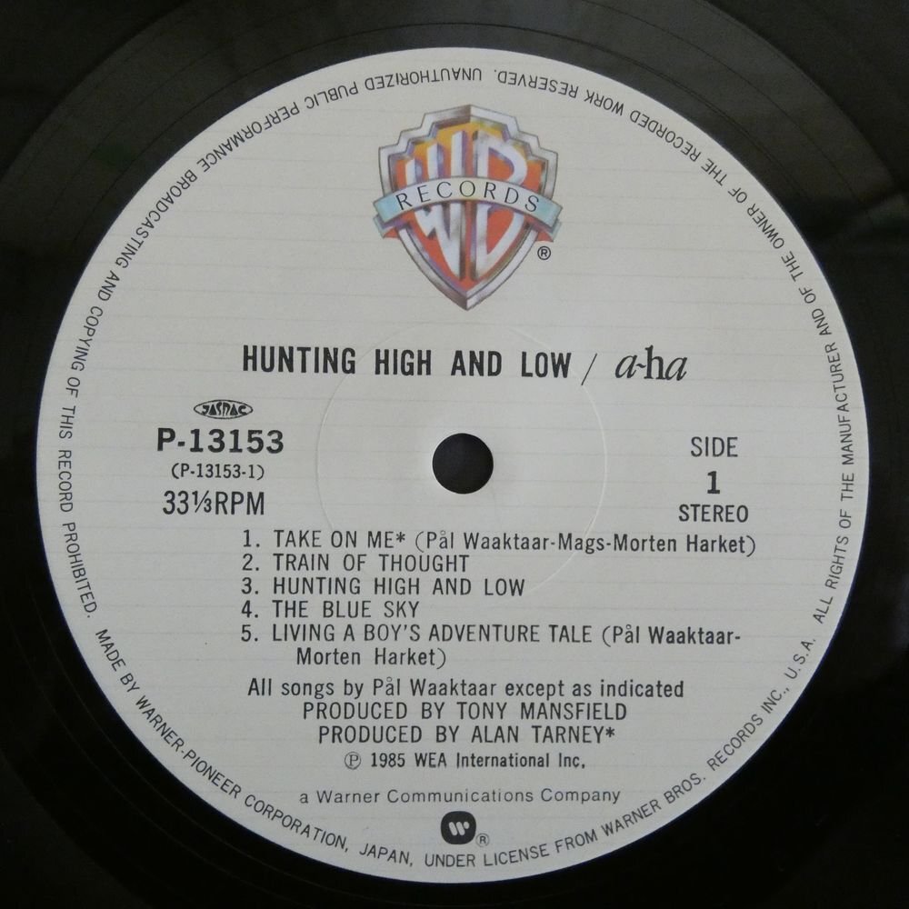 47053537;【帯付】A-ha アーハ / Hunting High And Low_画像3