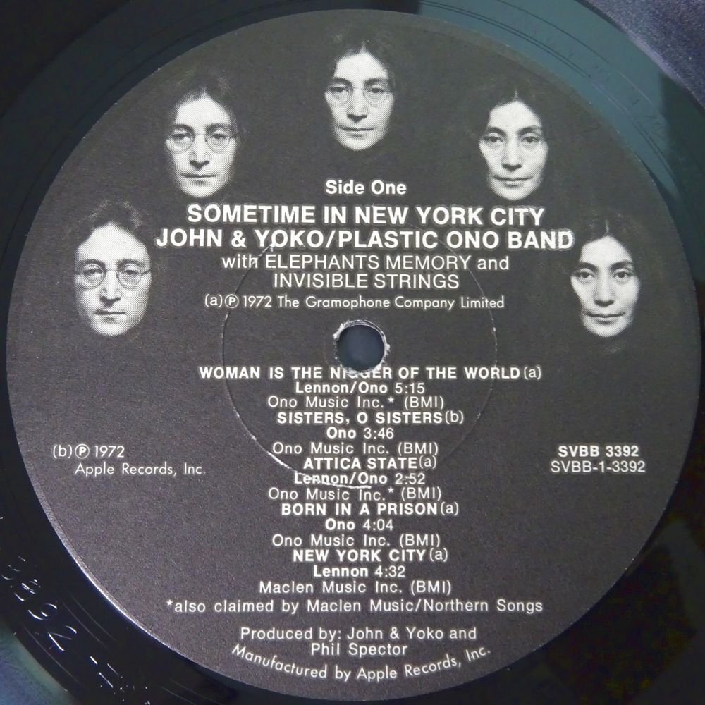 10023896;【US盤/2LP】John Lennon & Yoko Ono / Some Time In New York City_画像3