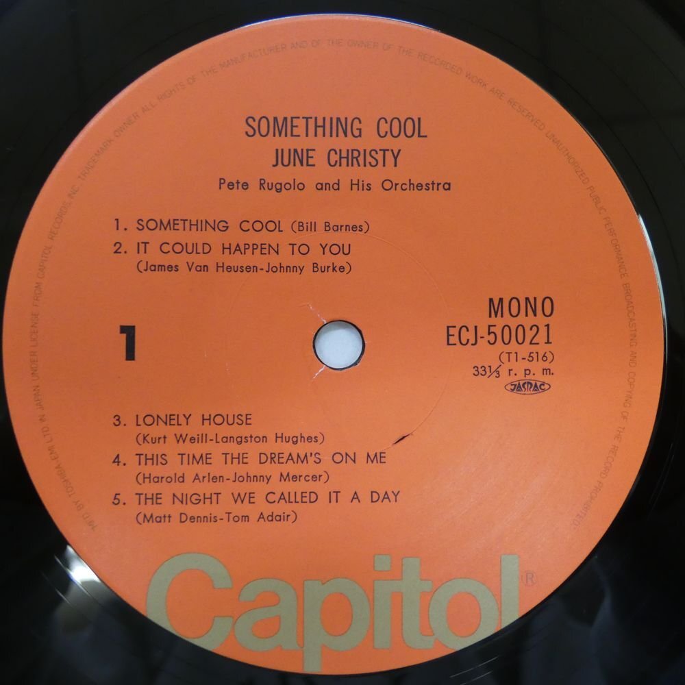 46069168;【帯付/MONO】June Christy / Something Cool_画像3