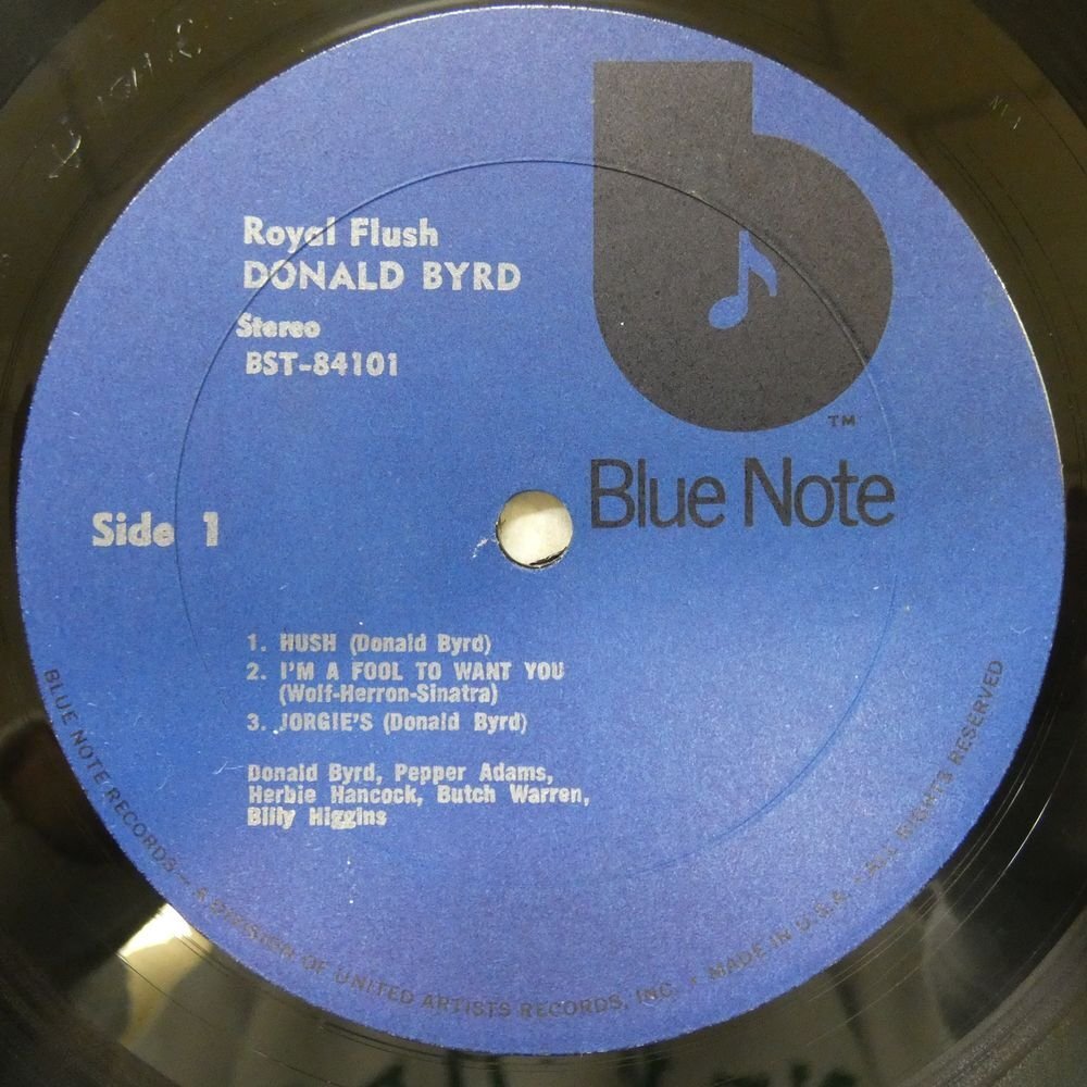 46069201;【US盤/BLUE NOTE/VAN GELDER刻印/シュリンク/直輸入シール帯付】Donald Byrd / Royal Flushの画像3