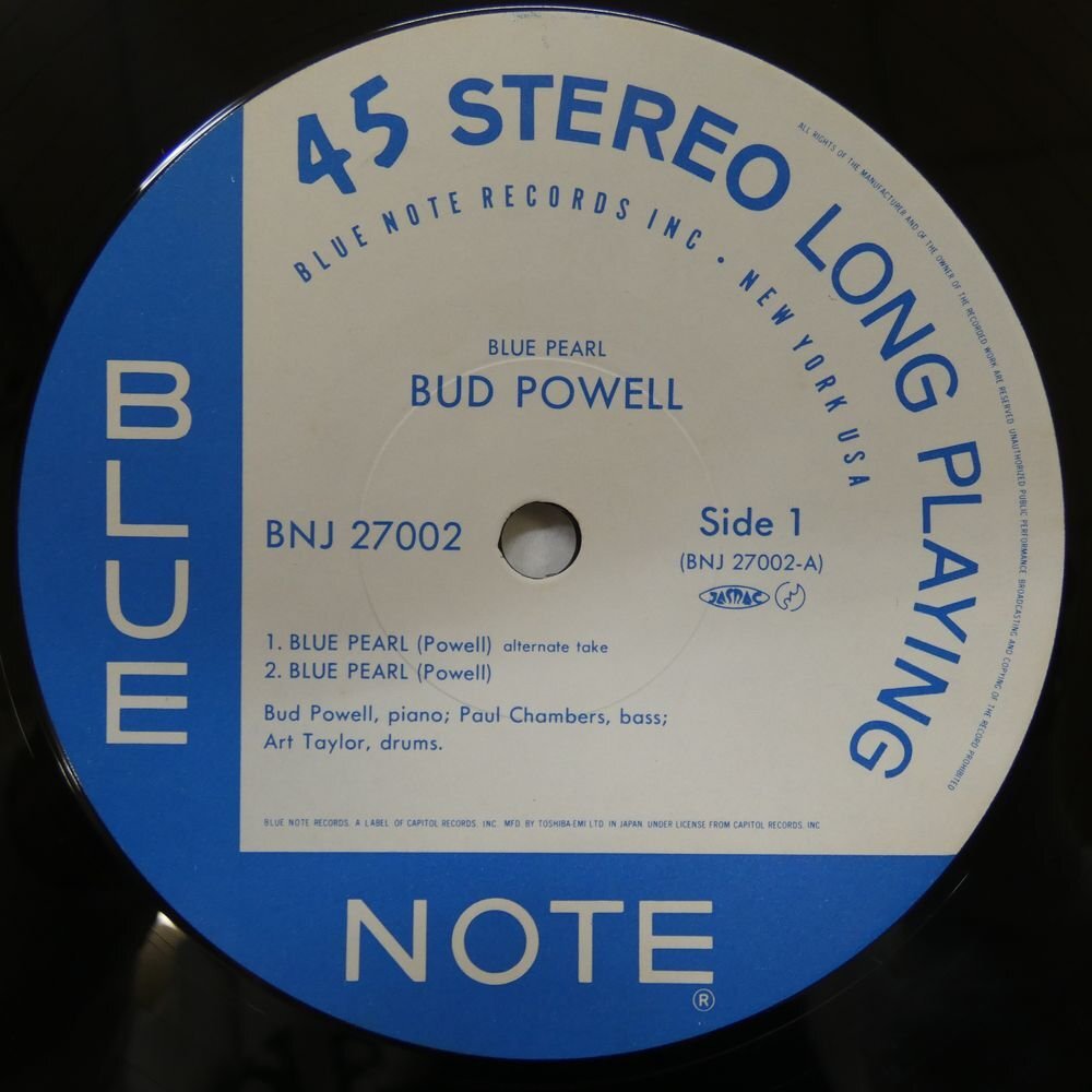 46069180;【帯付/BLUE NOTE/12inch/45RPM/美盤】Bud Powell / Blue Pearl_画像3