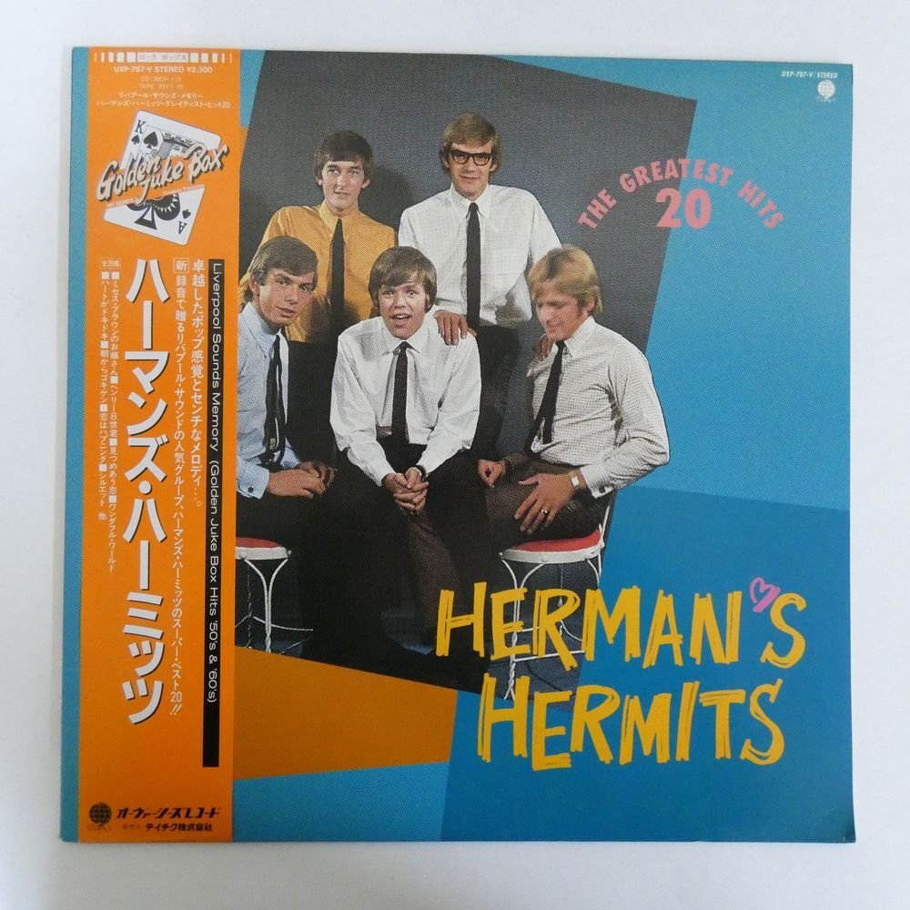 47053886;【帯付/プロモ】Herman's Hermits / The Greatest Hits 20の画像1