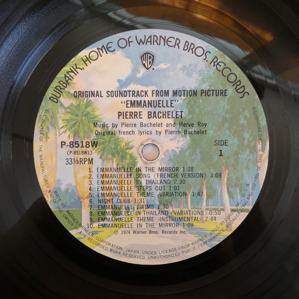 47054078;【国内盤/エロジャケ/Cheesecake】Pierre Bachelet & Herve Roy / Emmanuelle - The Original Sound Track エマニエル夫人の画像3