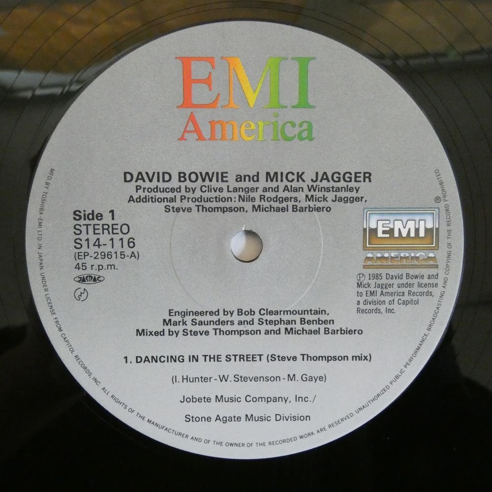 47054638;【帯付】David Bowie, Mick Jagger / Dancing in the Streetの画像3