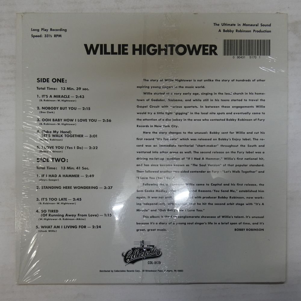 46069308;【US盤/シュリンク】Willie Hightower / Golden Classicsの画像2