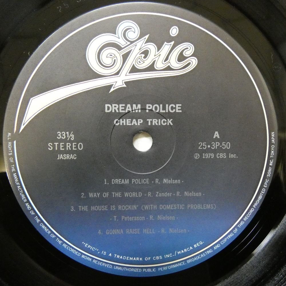 46069345;【帯付/見開き/美盤】Cheap Trick / Dream Policeの画像3