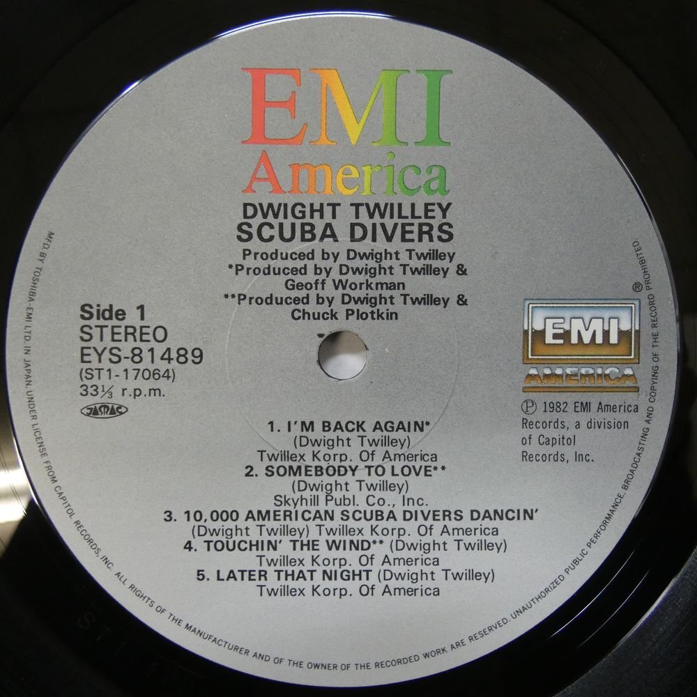 46069336;【帯付/美盤】Dwight Twilley / Scuba Divers スキューバ・ダイヴァーに捧ぐの画像3