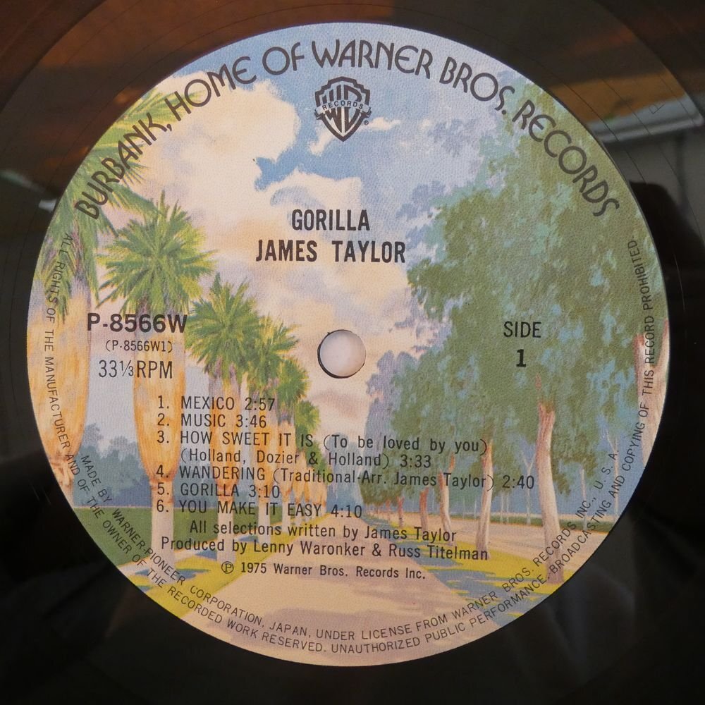 46069656;【国内盤/美盤】James Taylor / Gorilla_画像3
