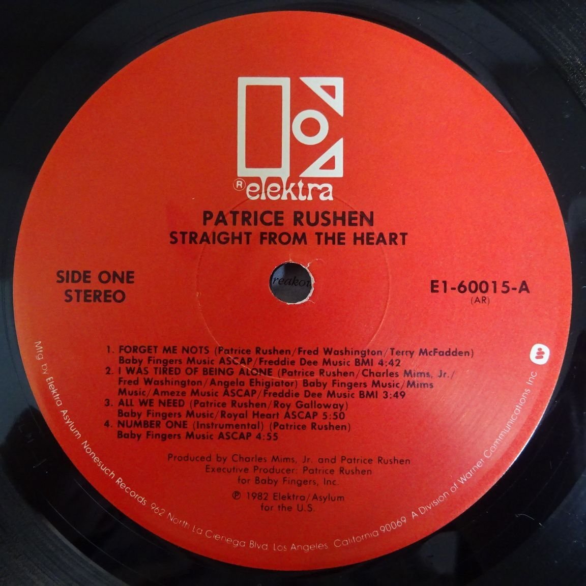 10022319;【国内盤】Patrice Rushen / Straight From The Heartの画像3