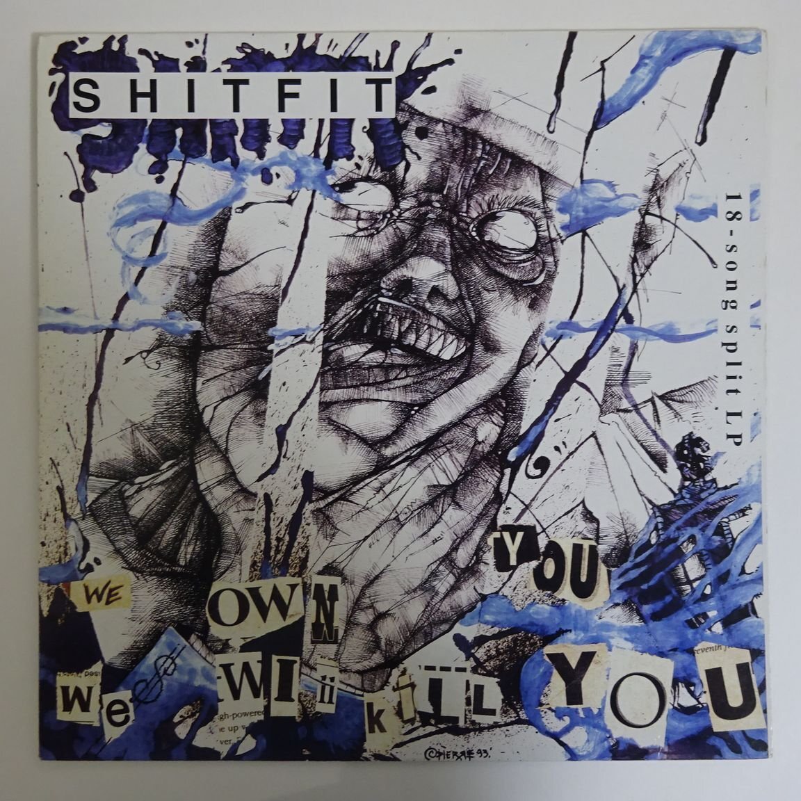 10022338;【Canada盤】Shitfit / Human Greed / 18-Song Split LPの画像1