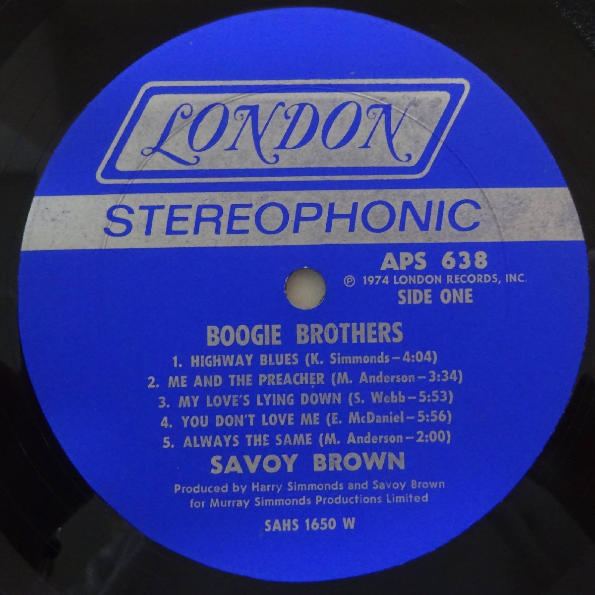 14030101;【USオリジナル】Savoy Brown / Boogie Brothers_画像3
