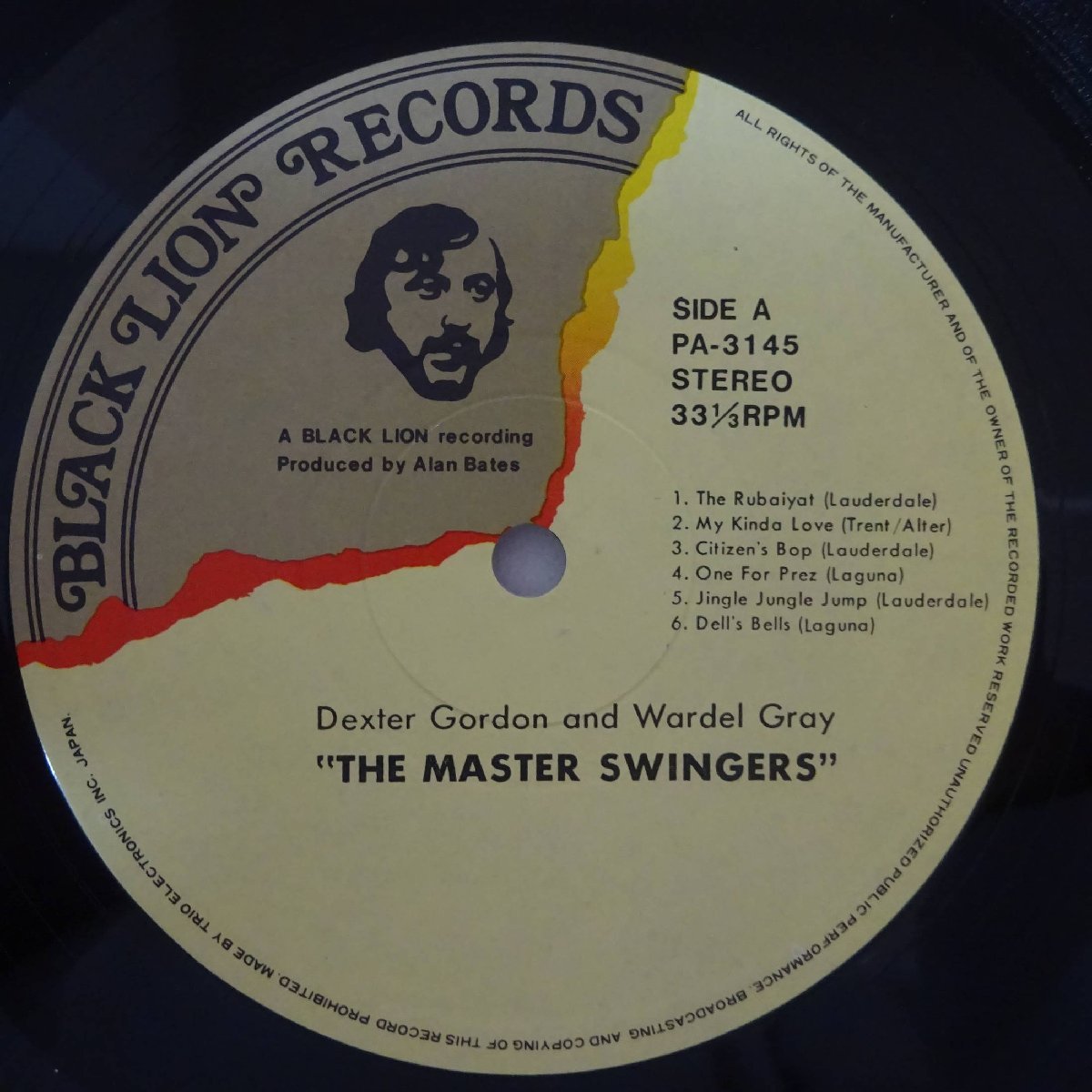 11183066;【国内盤/Black Lion】Dexter Gordon, Wardell Gray / The Master Swingers!_画像3