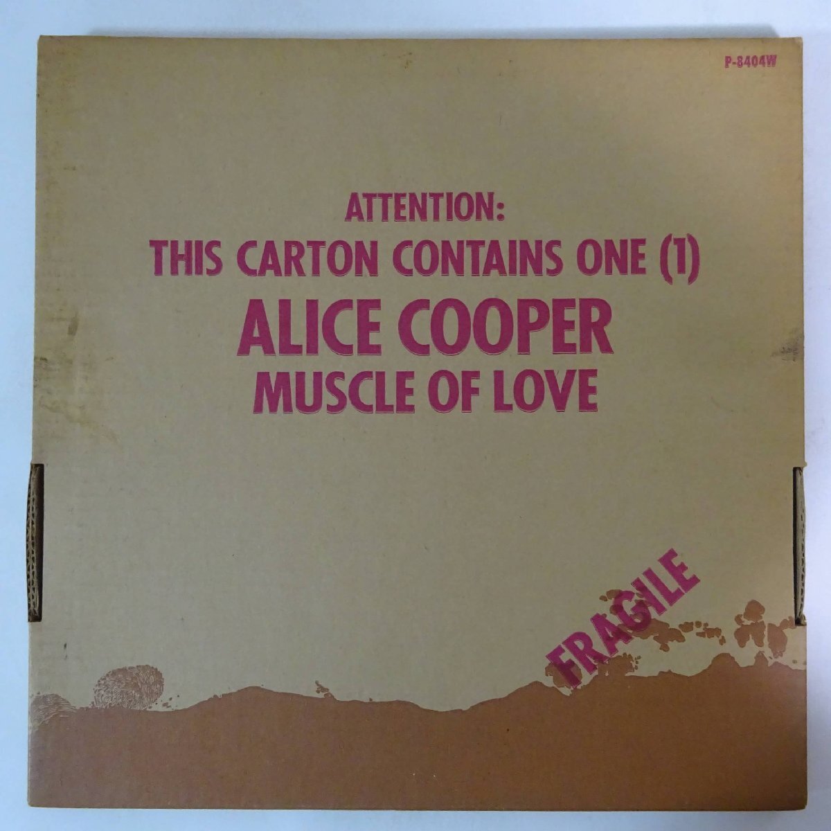 14030164;【ほぼ美盤/JPNオリジナル/ダンボールジャケ】Alice Cooper / Muscle Of Love_画像1