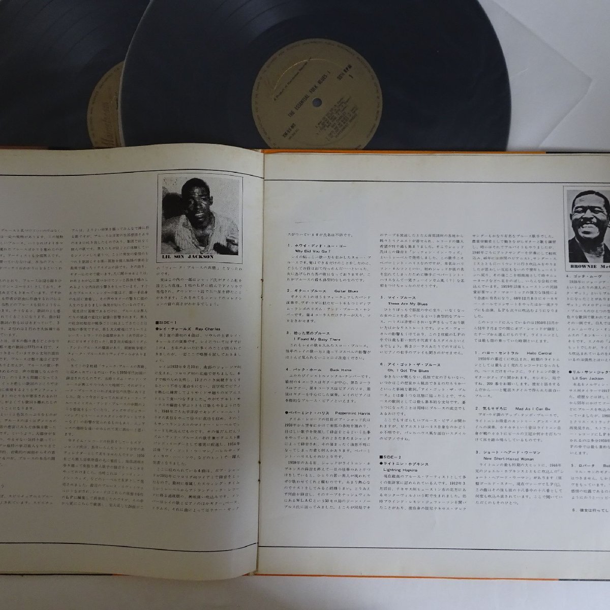 11183331;【国内盤/2LP】Ray Charles / The Essential Folk Bluesの画像2
