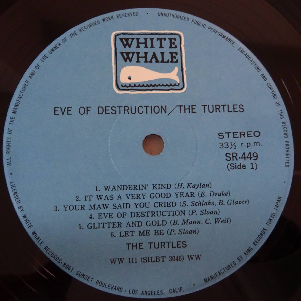 11183337;【ほぼ美盤/国内盤】The Turtles / Eve Of Destruction_画像3