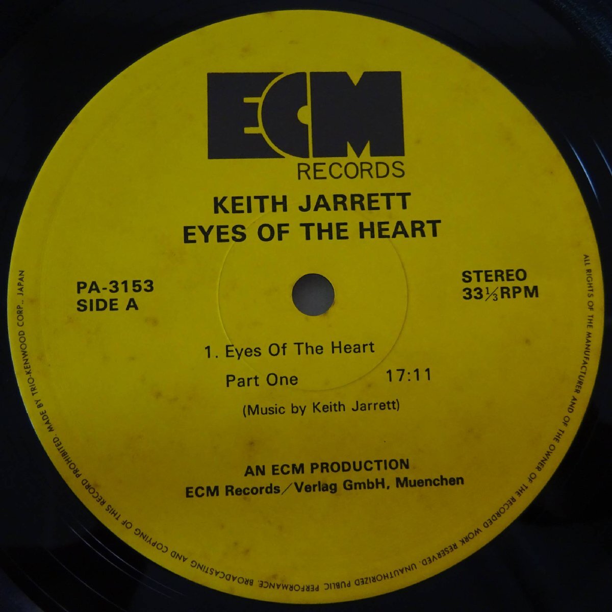 11183419;【国内盤/ECM/2LP】Keith Jarrett / Eyes Of The Heart 心の瞳_画像3