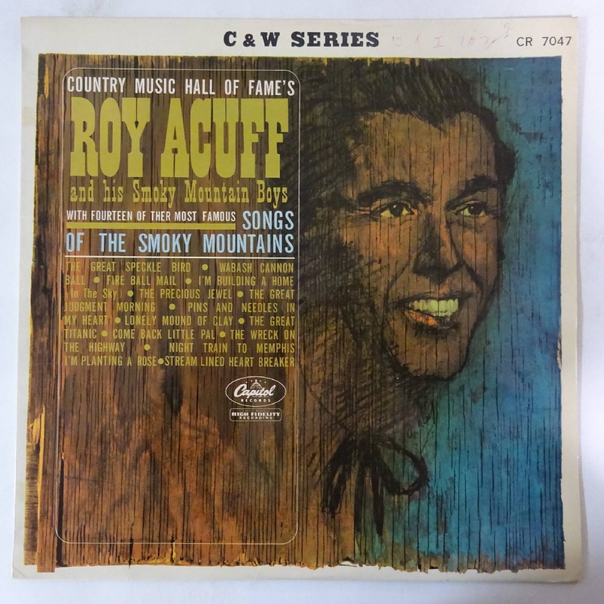 10023127;【国内盤/ペラジャケ/東芝赤盤】Roy Acuff And His Smoky Mountain Boys / The Best Of Roy Acuffの画像1