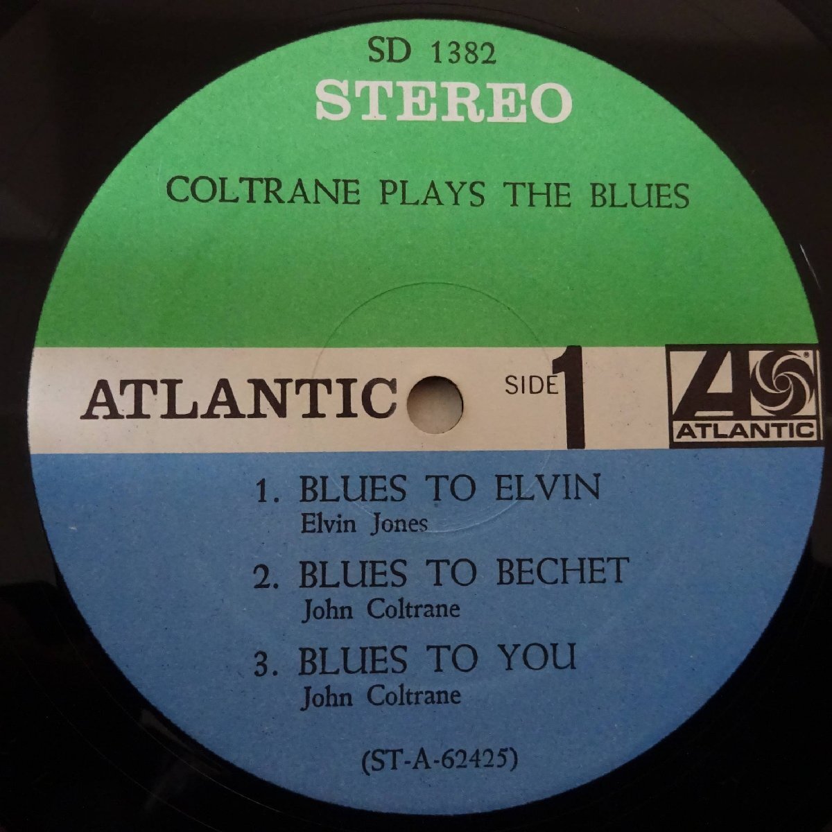 11183537;【US盤/Atlantic/黒ファン/コーティングジャケ】John Coltrane / Coltrane Plays The Blues_画像3