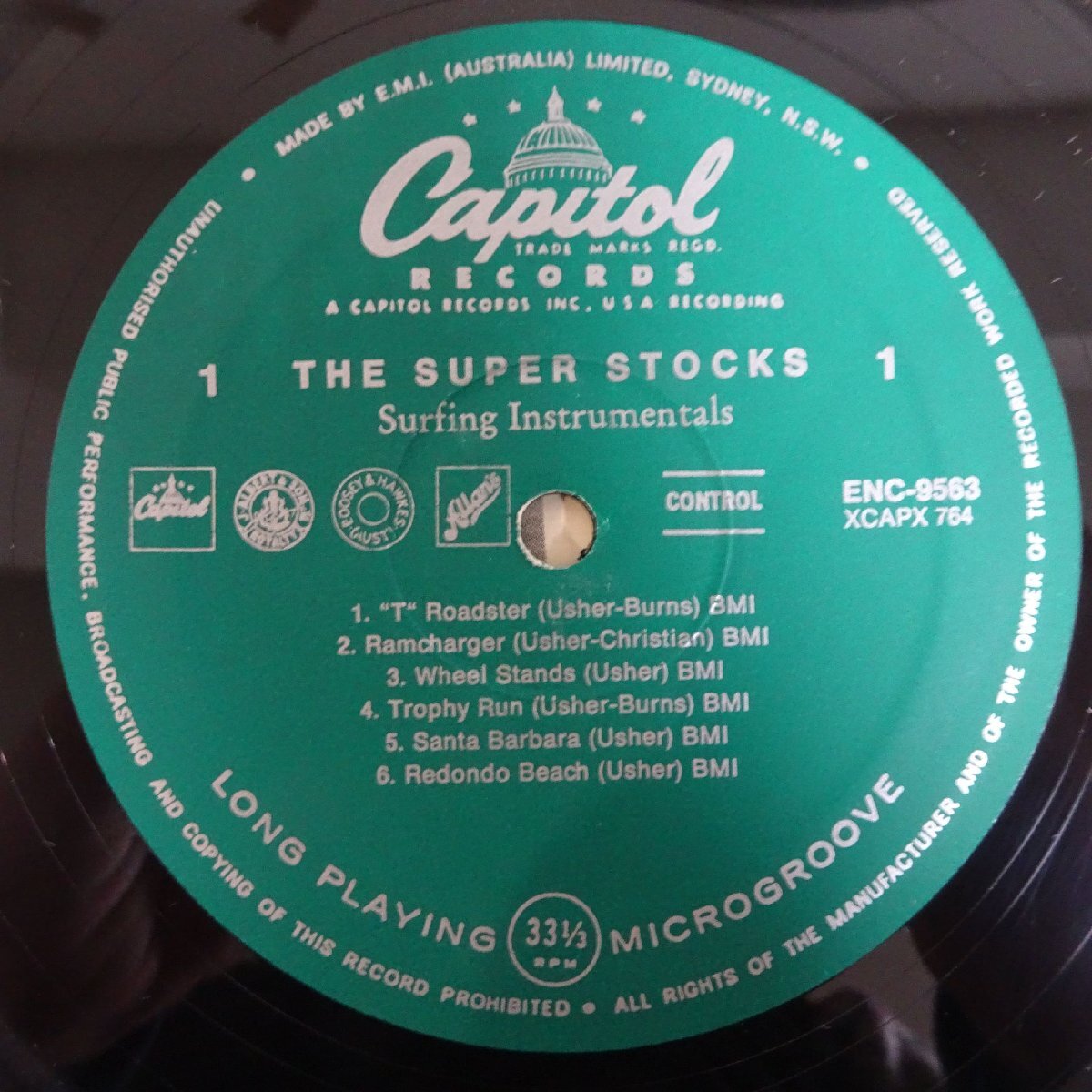 10023314;【Australia盤/コーティングジャケ】The Super Stocks / Surfing Instrumentals_画像3
