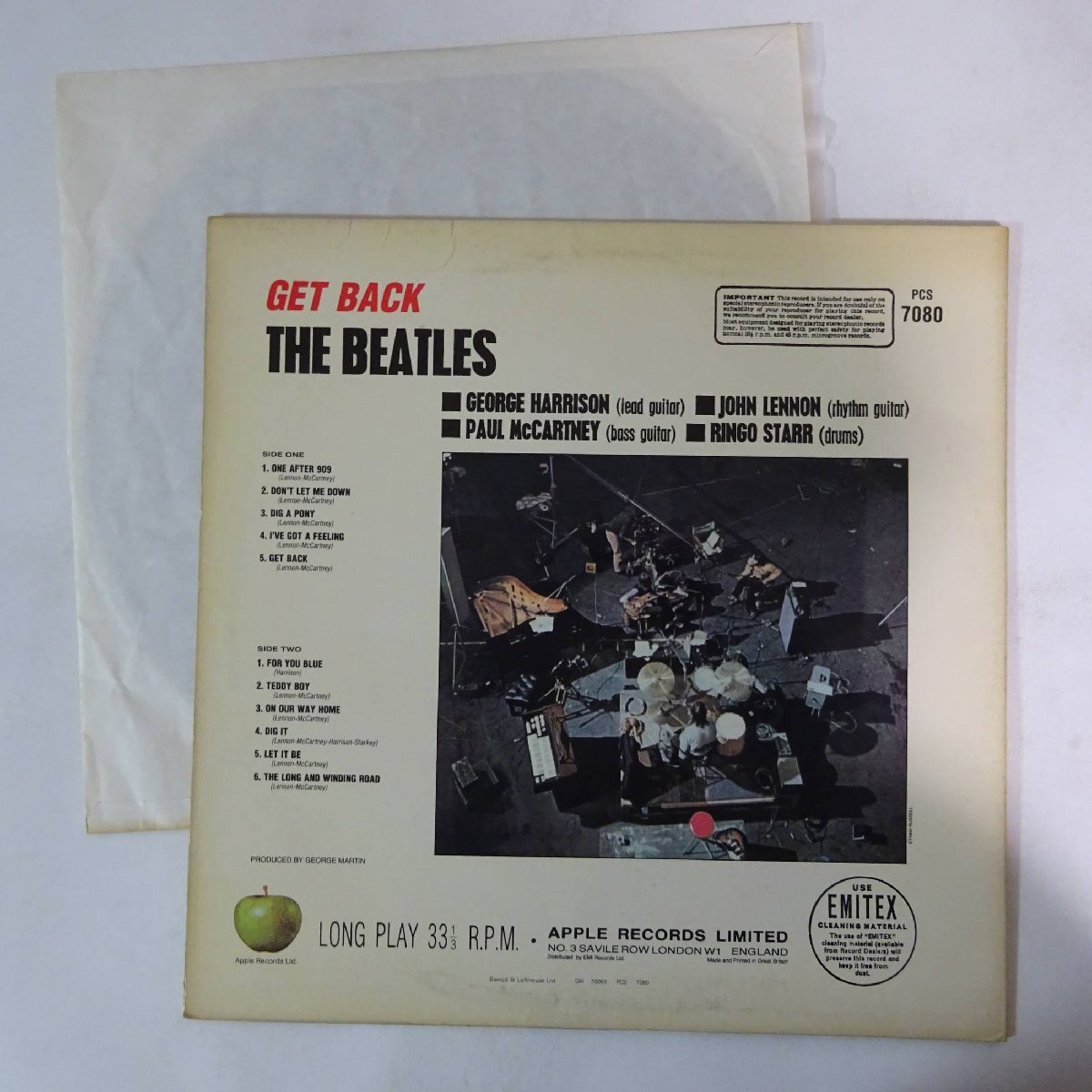 11184022;【BOOT】The Beatles / Get Back With Don't Let Me Down And 9 Other Songsの画像2