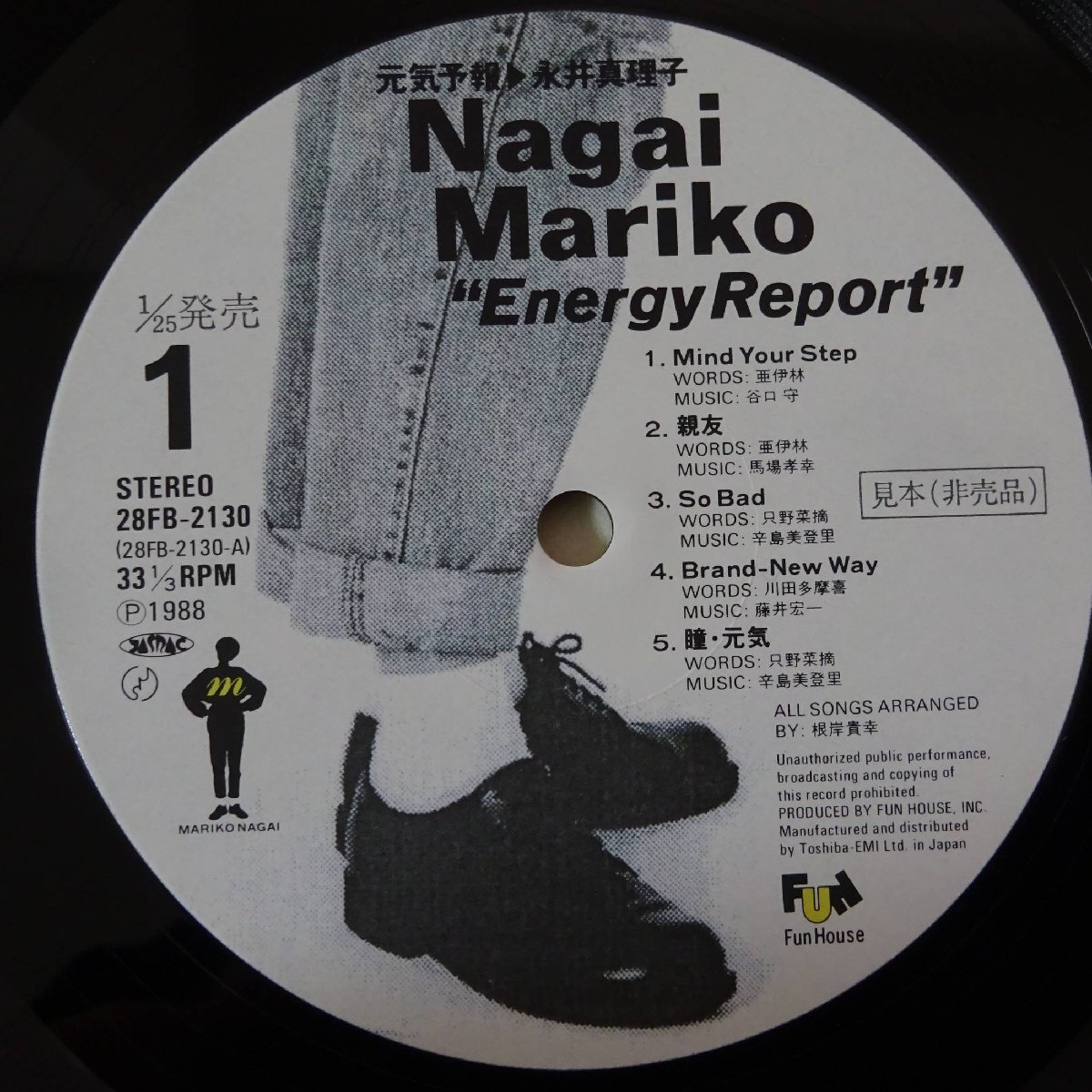 10023528;【美盤/帯付/プロモ/資料付き】永井真理子 Mariko Nagai / 元気予報 Energy Report_画像3