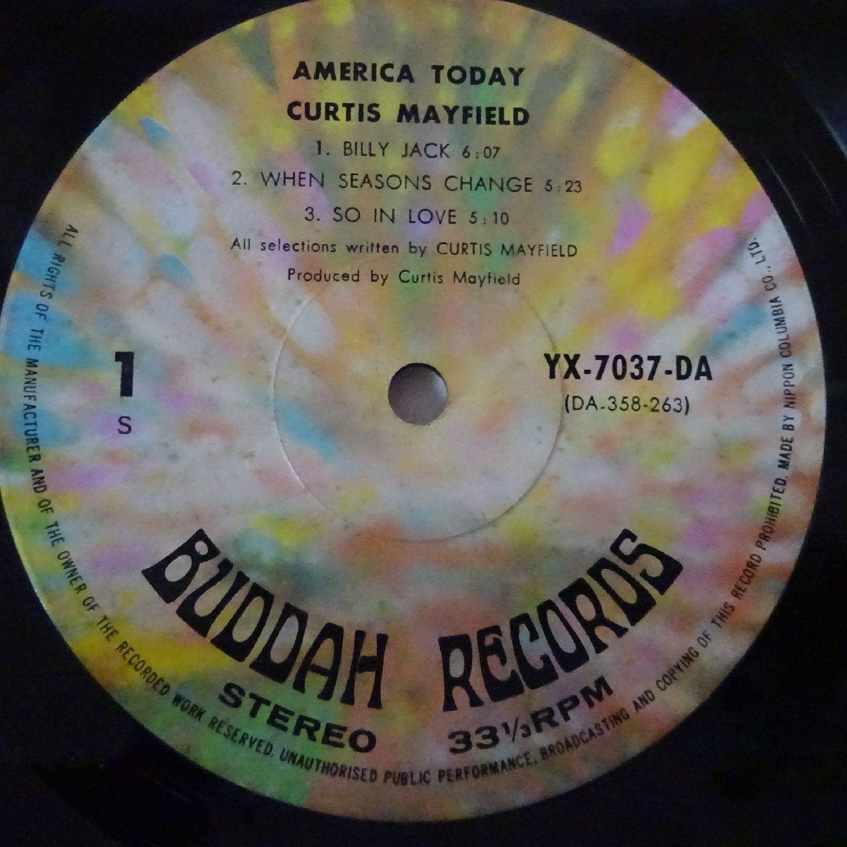 10022448;【国内盤】Curtis Mayfield / (There's No Place Like) America Today_画像3