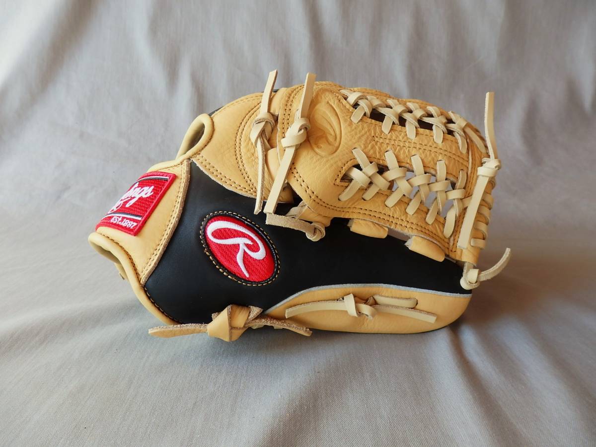 新品◆Rawlings 軟式 野球/ソフトボール グローブ◆11.75inch/CAMEL◆プロ野球/NPB/セリーグ/パリーグ/草野球/キャッチボールソフトボール_画像1